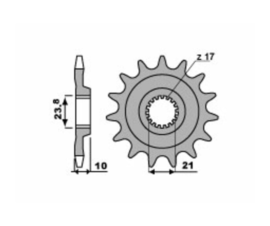 Pignon PBR acier standard 2260 - 520 - 1077625001