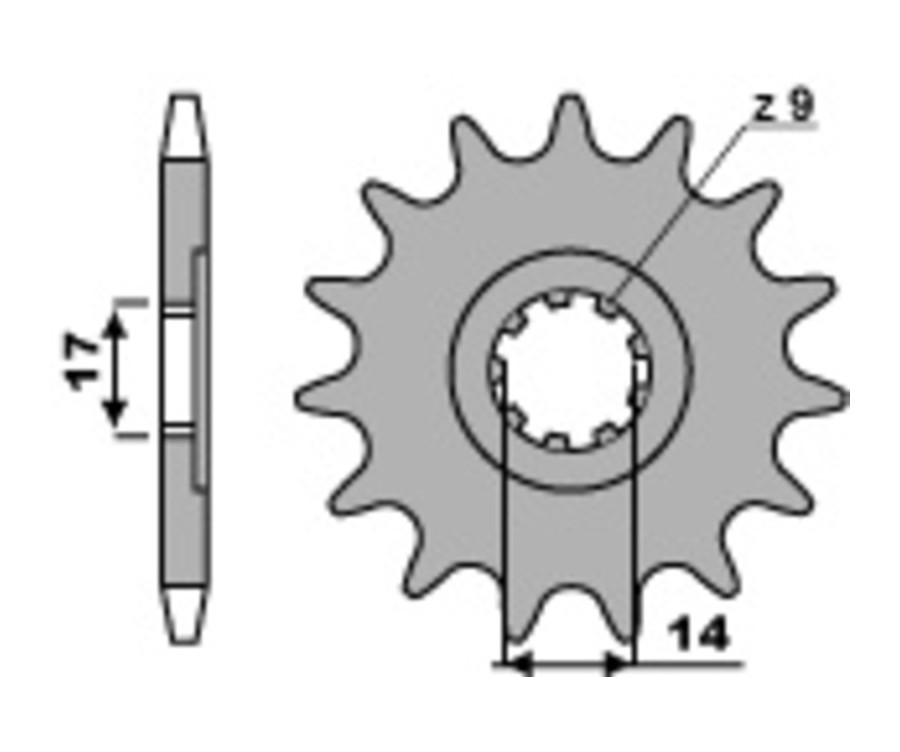 Pignon PBR acier standard 210 - 428 - 1108865002