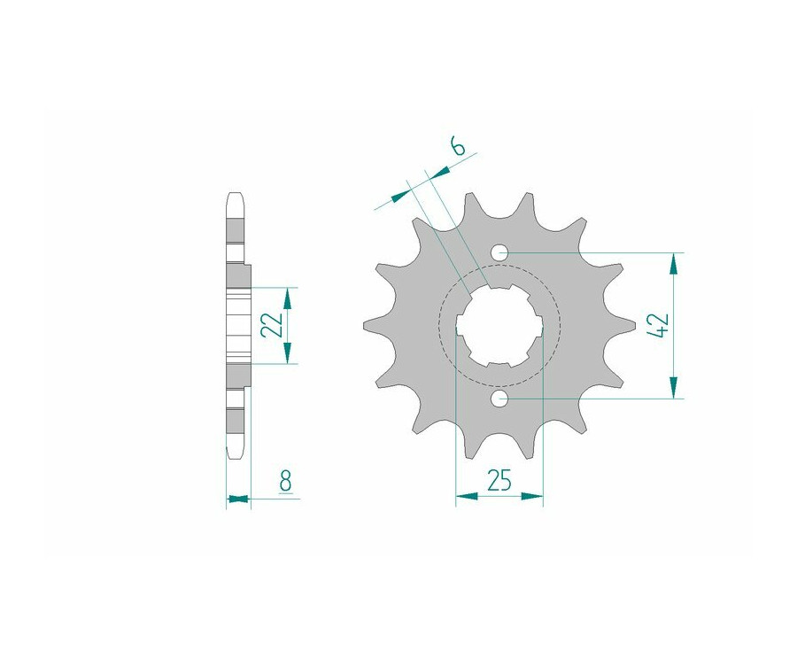 Pignon AFAM acier standard 20500 - 520 - 1074894004