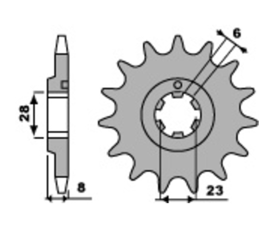 Pignon PBR acier standard 436 - 520 - 1108887002
