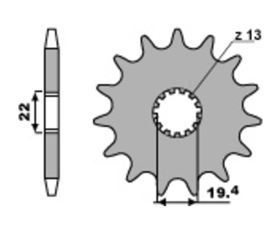 Pignon PBR acier standard 433 - 525 - 1077707001