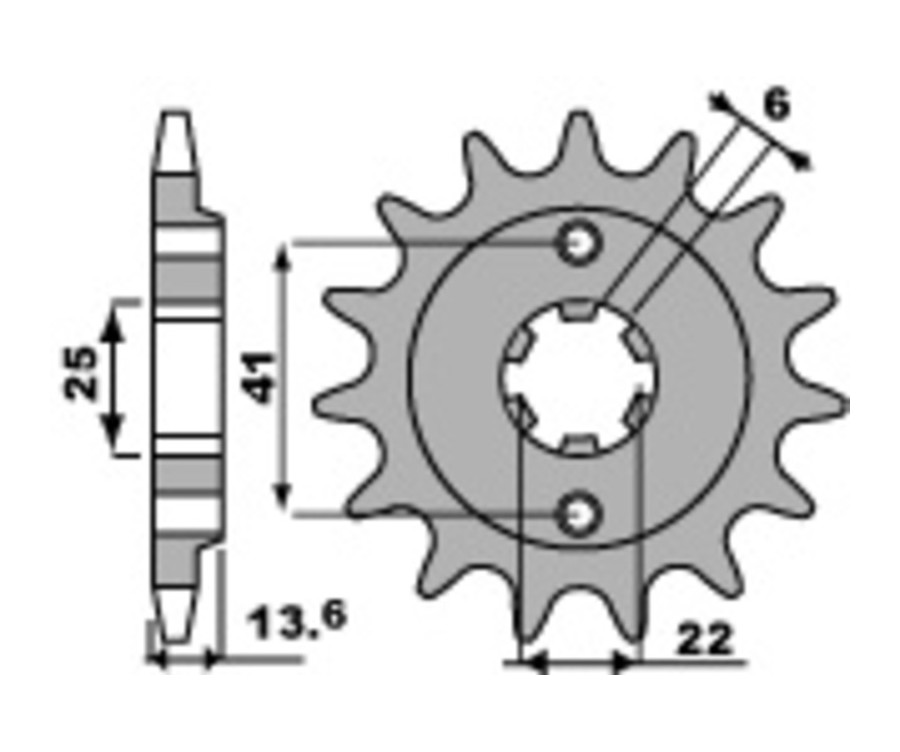 Pignon PBR acier standard 293 - 525 - 1077661002