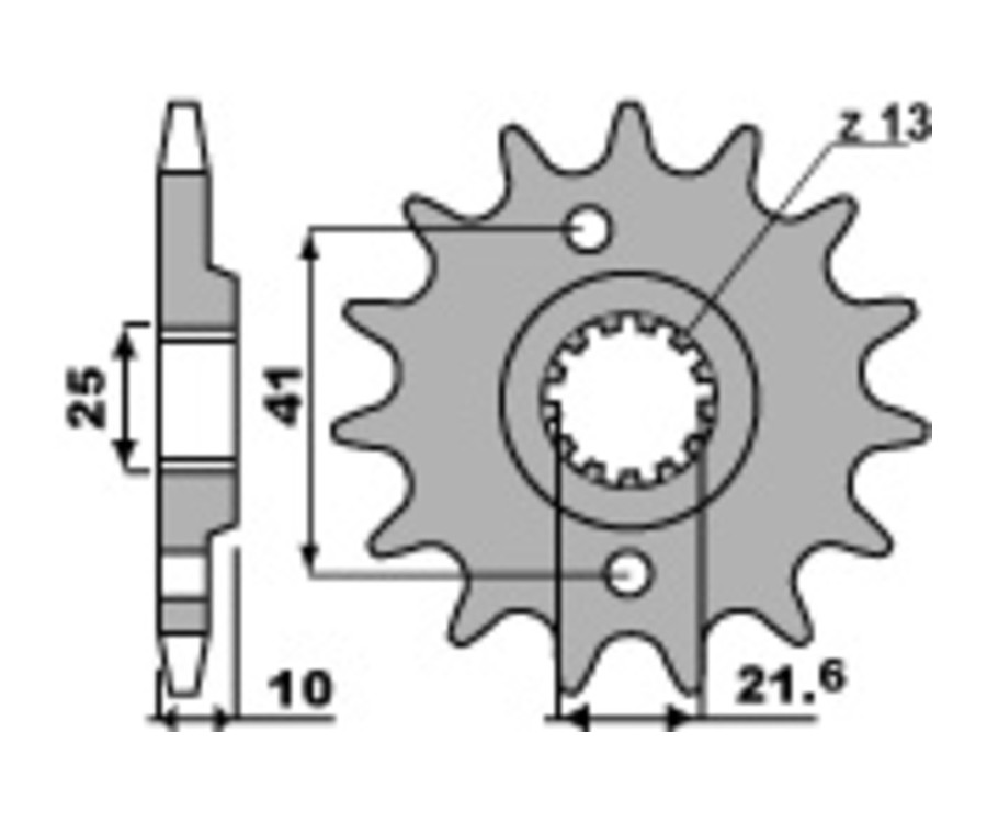 Pignon PBR acier standard 345 - 520 - 1077681002