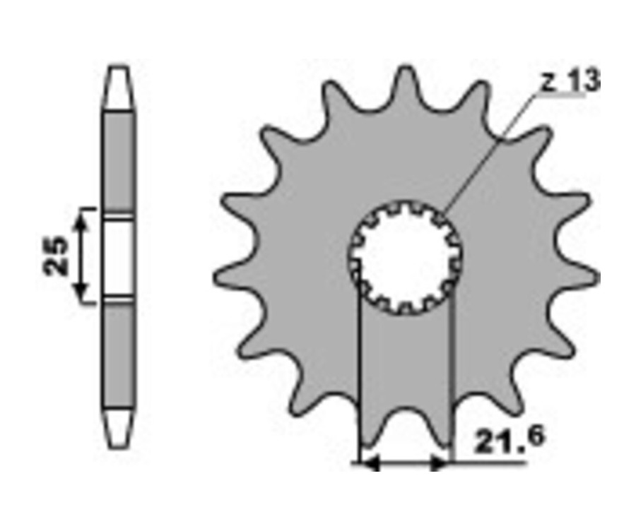 Pignon PBR acier standard 566 - 530 - 1077751002