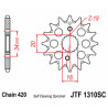 Pignon JT SPROCKETS acier anti-boue 1310 - 420 - 1077225002