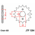 Pignon JT SPROCKETS acier standard 1264 - 428 Pignon JT SPROCKETS acier standard 1264 - 428