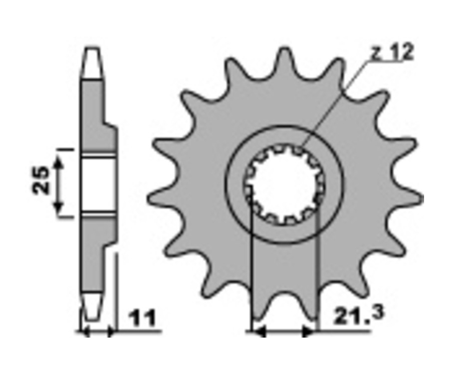 Pignon PBR acier standard 727 - 520 - 1077778004