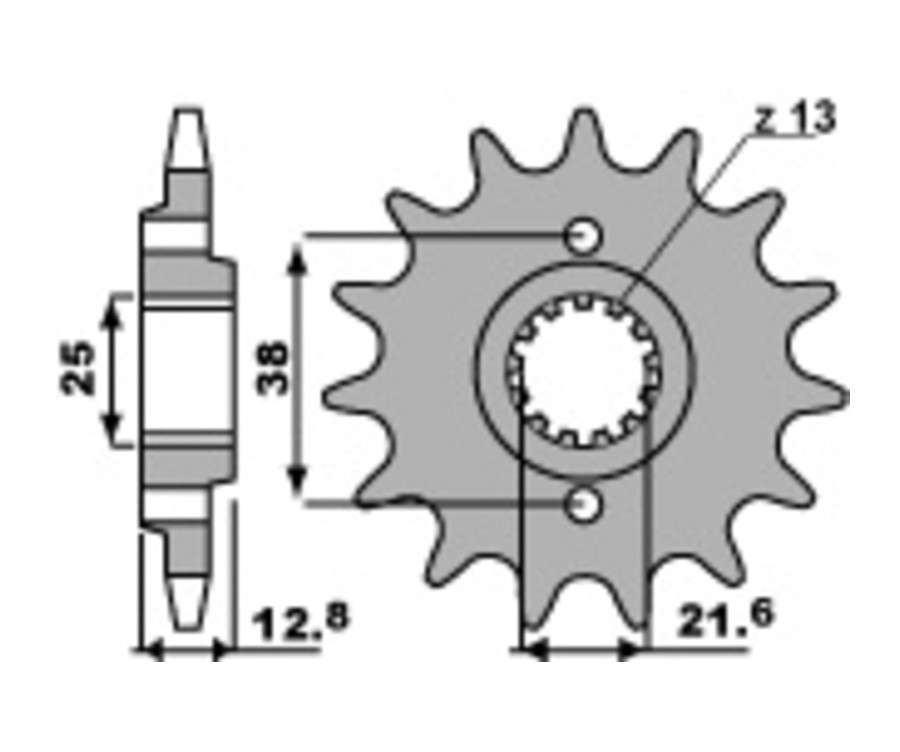 Pignon PBR acier standard 511 - 520 - 1077726002