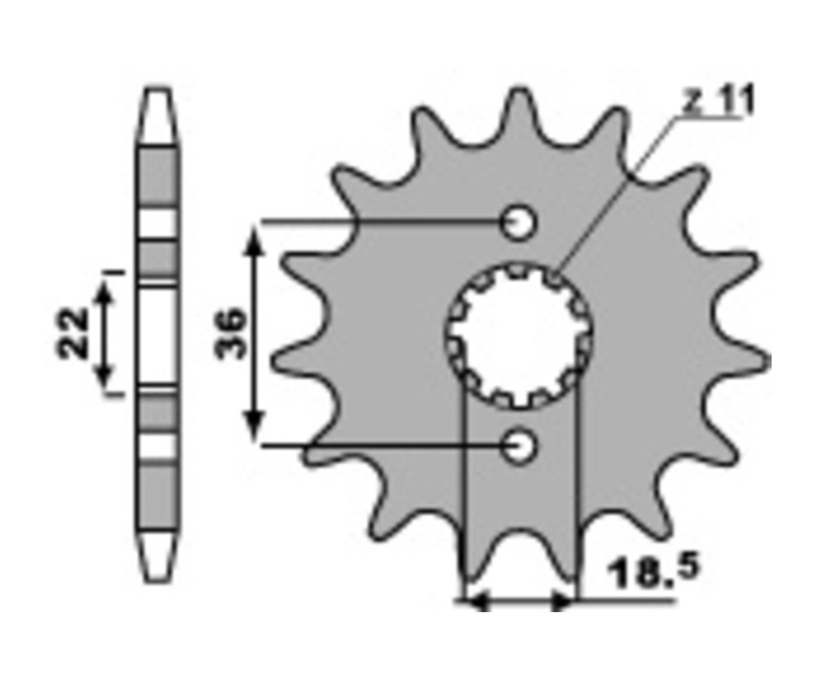 Pignon PBR acier standard 2506 - 520 - 1077639001
