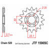 Pignon JT SPROCKETS acier anti-boue 1590 - 520 - 1074277001