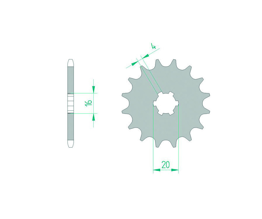Pignon AFAM acier standard 30100 - 420 - 1076683003