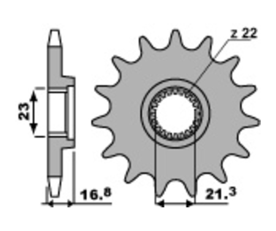 Pignon PBR acier standard 443 - 520 - 1077715001