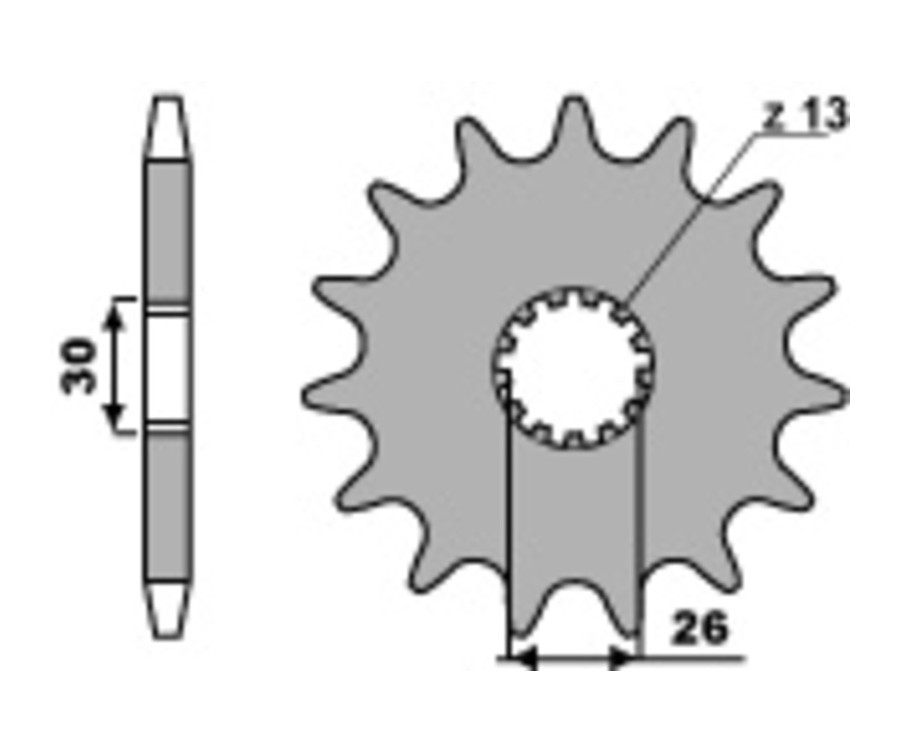 Pignon PBR acier standard 2090 - 530 - 1077553001
