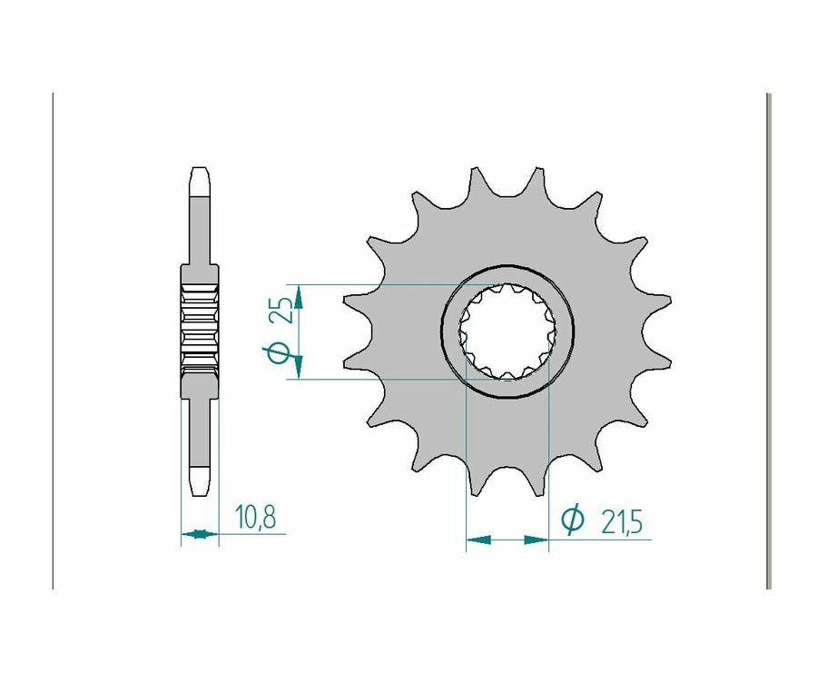 Pignon AFAM acier standard 21512 - 520 - 1075524001