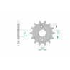 Pignon AFAM acier standard 20212 - 428 - 1074645001