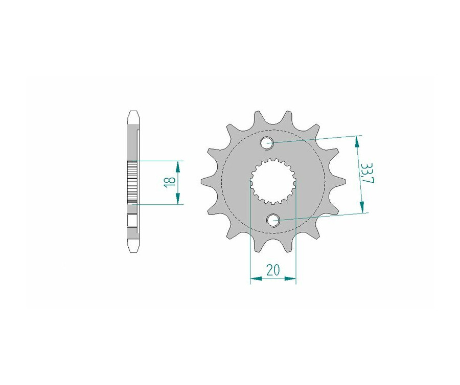 Pignon AFAM acier standard 20212 - 428 - 1074645001