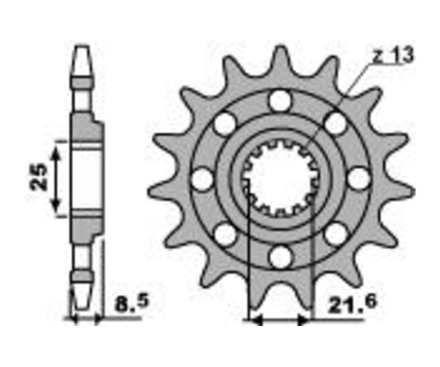 Pignon PBR acier standard 2179 - 520 - 1077599002