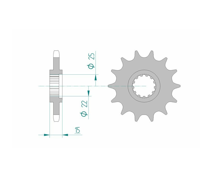 Pignon AFAM acier standard 24506 - 525 Pignon AFAM acier standard 24506 - 525