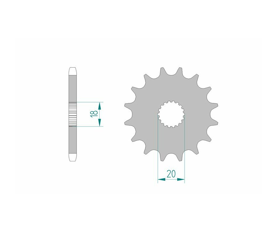 Pignon AFAM acier standard 22200 - 428 - 1075766003