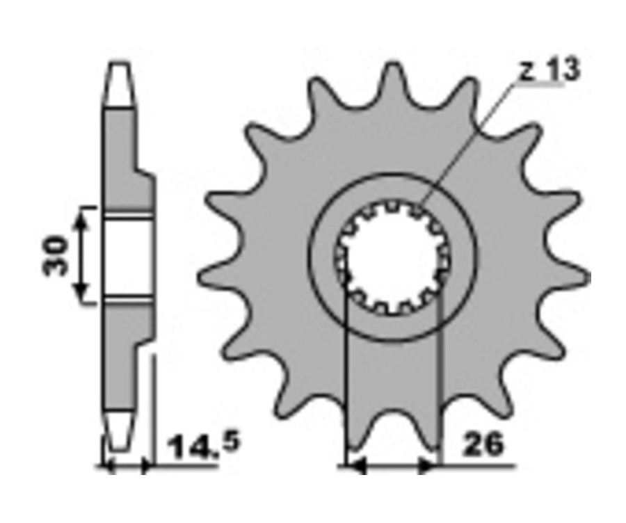 Pignon PBR acier standard 335 - 630 - 1077672001