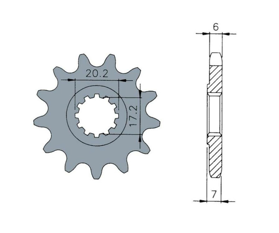 Pignon TECNIUM acier standard 1120 - 420 - 1074263002