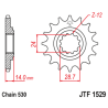 Pignon JT SPROCKETS acier anti-bruit 1529 - 525 - 1126789001