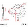 Pignon JT SPROCKETS acier standard 521 - 630 Pignon JT SPROCKETS acier standard 521 - 630