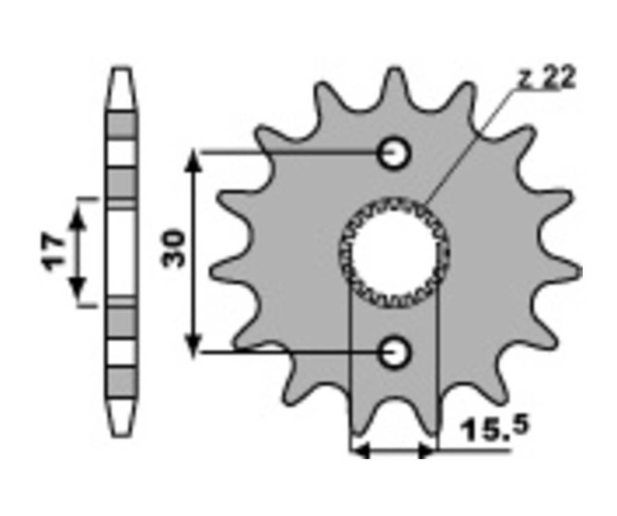 Pignon PBR acier standard 332 - 420 - 1077668001