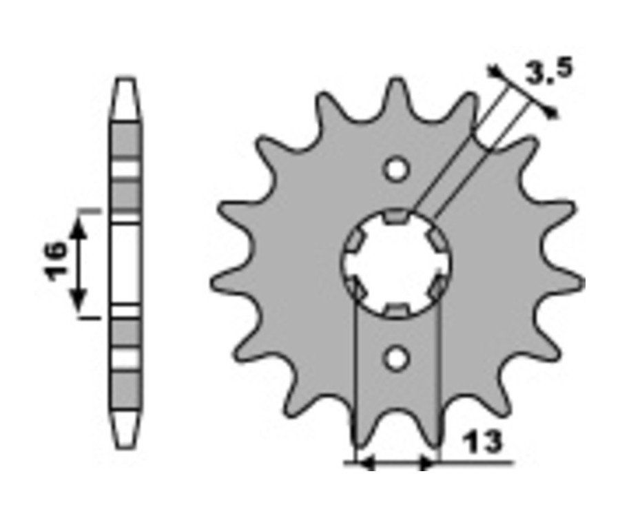Pignon PBR acier standard 563 - 420 - 1077746001