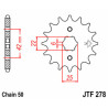Pignon JT SPROCKETS acier standard 278 - 530 - 1077321001