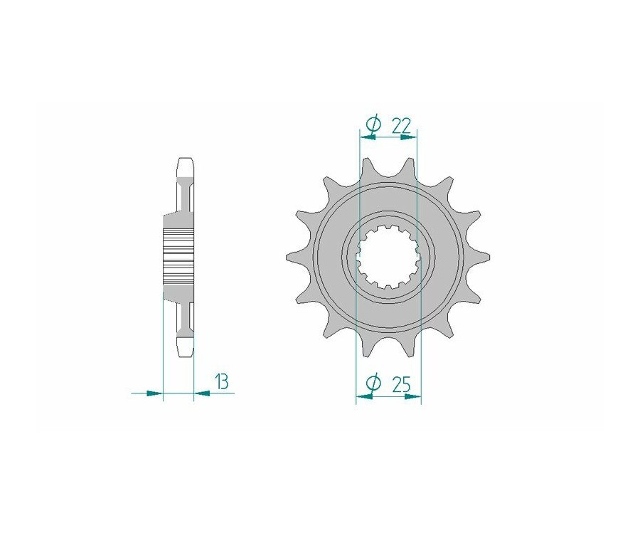 Pignon AFAM acier standard 94902 - 525 - 1077192001