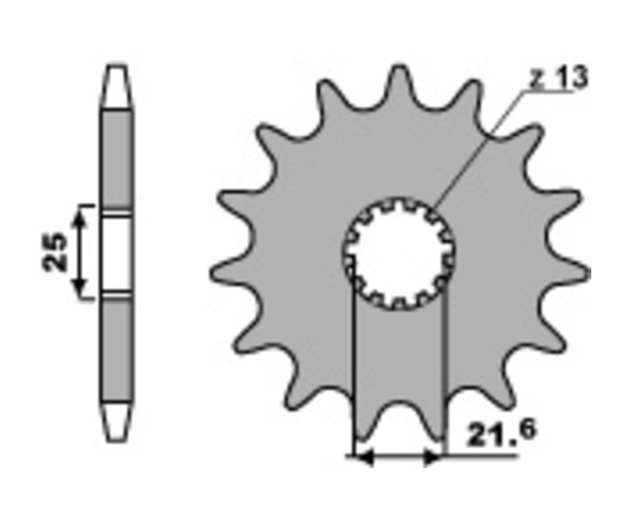 Pignon PBR acier anti-bruit 564 - 525 - 1077748002
