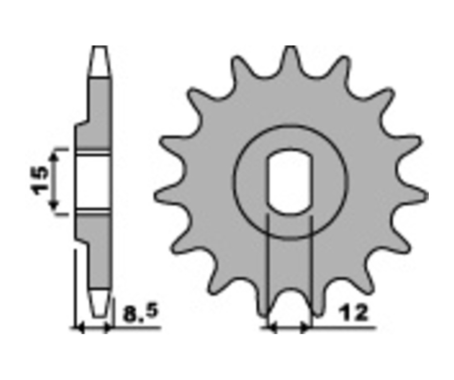 Pignon PBR acier standard 2240 - 415 - 1077617002