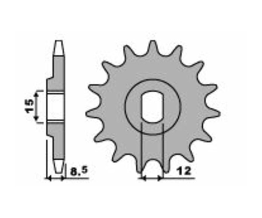 Pignon PBR acier standard 2240 - 415 - 1077617001