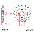 Pignon JT SPROCKETS acier standard 718 - 520 Pignon JT SPROCKETS acier standard 718 - 520