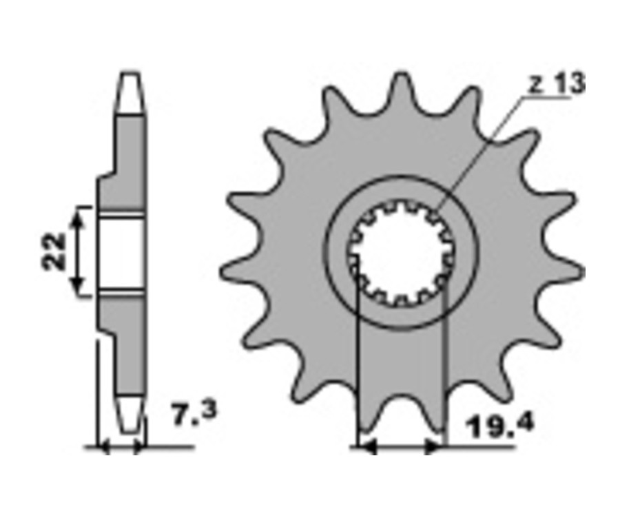 Pignon PBR acier standard 434 - 520 - 1077708002