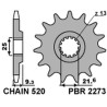 Pignon PBR acier standard 2273 - 520 - 1077626001