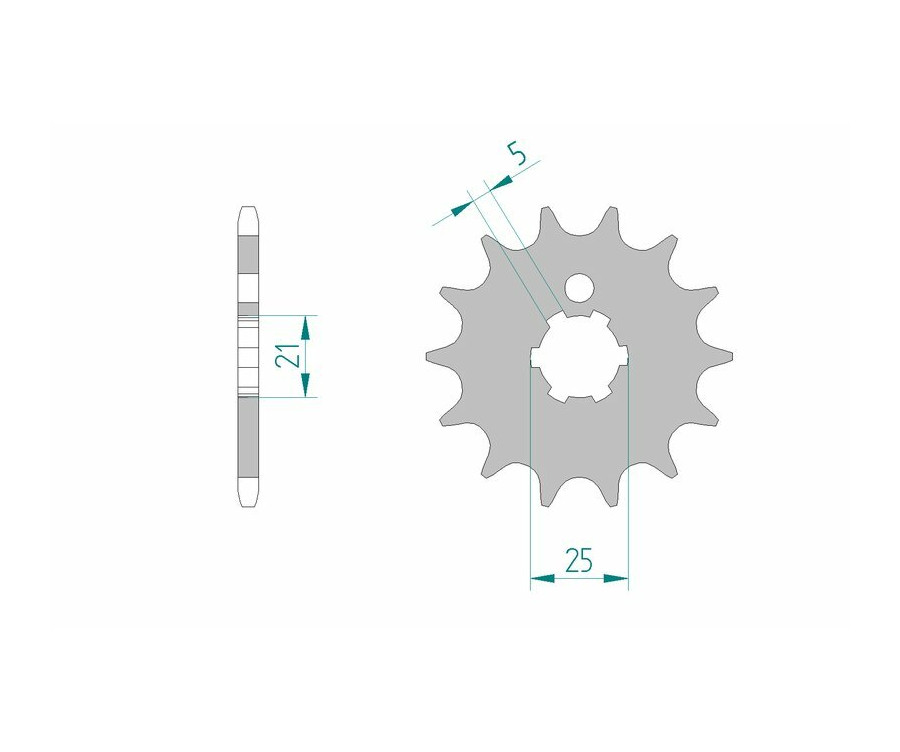 Pignon AFAM acier standard 24300 - 520 Pignon AFAM acier standard 24300 - 520