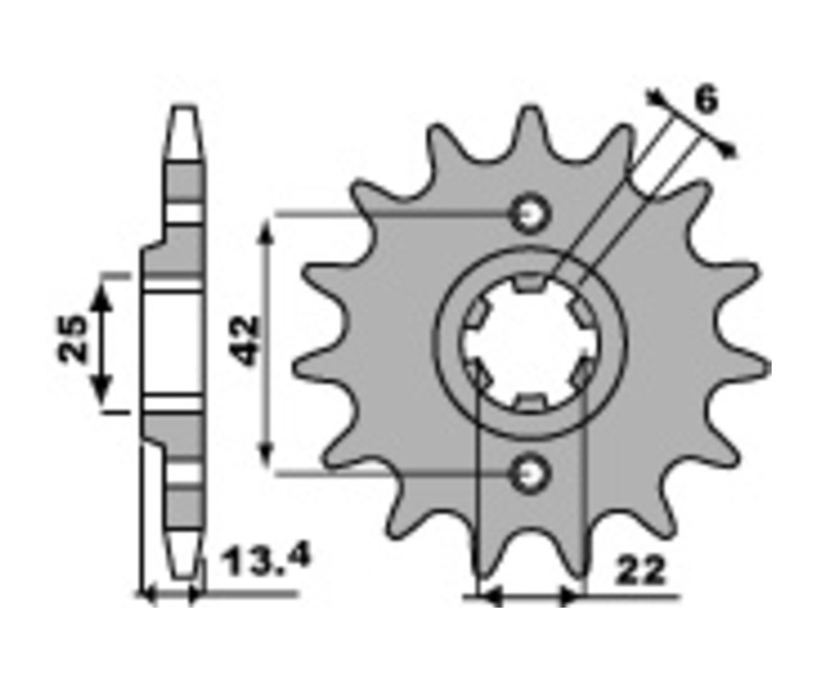Pignon PBR acier standard 291 - 525 - 1077660002