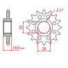 Pignon JT SPROCKETS acier standard 704 - 525 - 1077457001