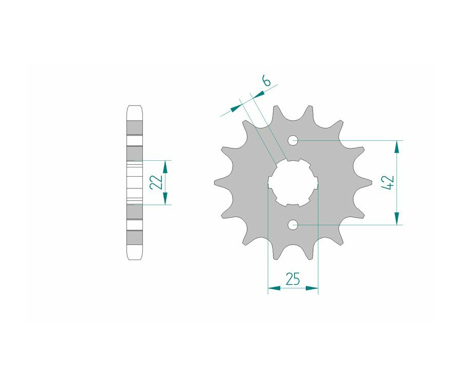 Pignon AFAM acier standard 20400 - 530 - 1074827002