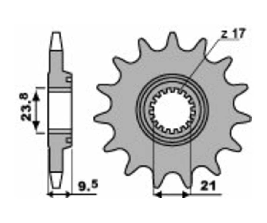 Pignon PBR acier standard 2134 - 520 - 1077583001