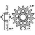 Pignon PBR acier standard 2078 - 525 Pignon PBR acier standard 2078 - 525