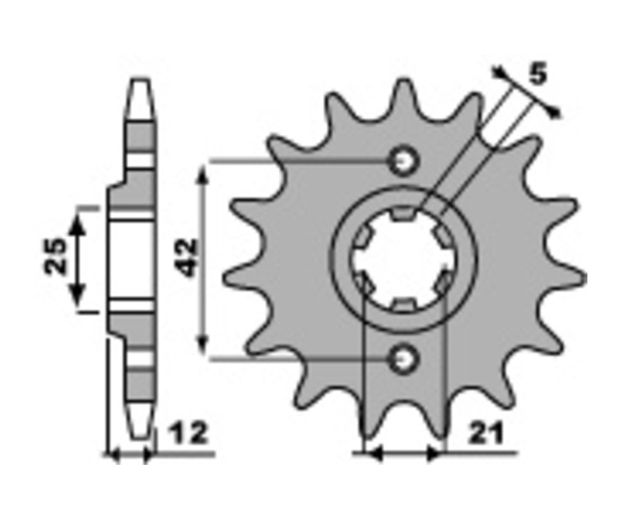 Pignon PBR acier standard 571 - 530 - 1077757001
