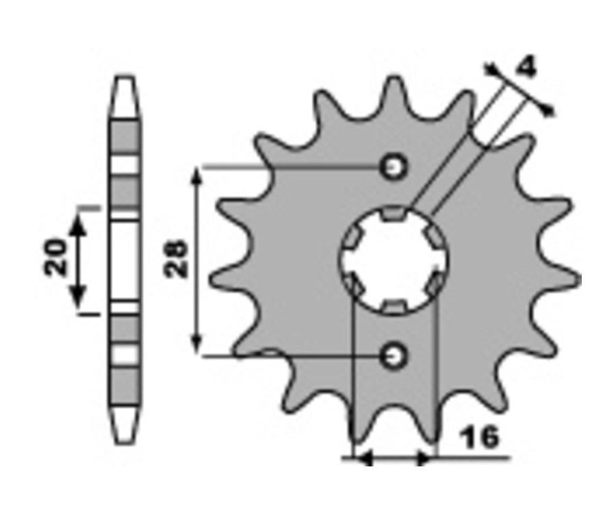 Pignon PBR acier standard 422 - 520 - 1077698001