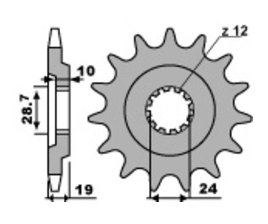 Pignon PBR acier standard 532 - 530 - 1077741001