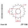 Pignon JT SPROCKETS acier anti-bruit 1186 - 525 - 1126786002
