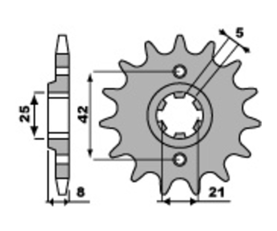 Pignon PBR acier standard 575 - 520 - 1077759003