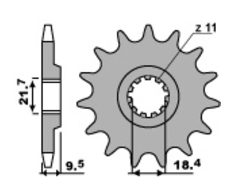 Pignon PBR acier standard 334 - 520 - 1077671001