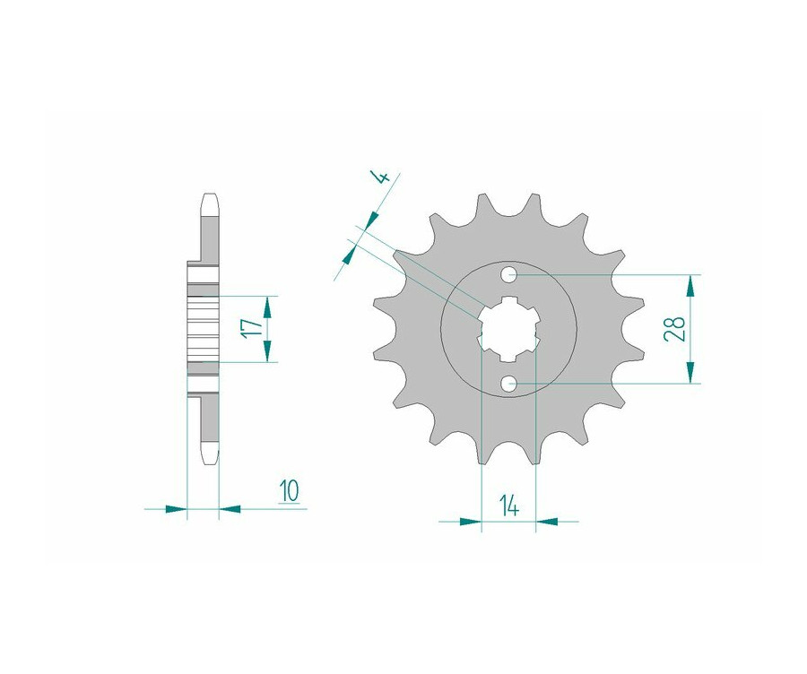 Pignon AFAM acier standard 49100 - 420 Pignon AFAM acier standard 49100 - 420